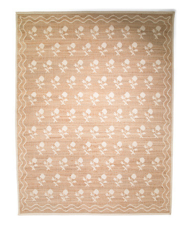 9X12 Jute Blend Orchard Floral Area Rug, Wool | TJ Maxx