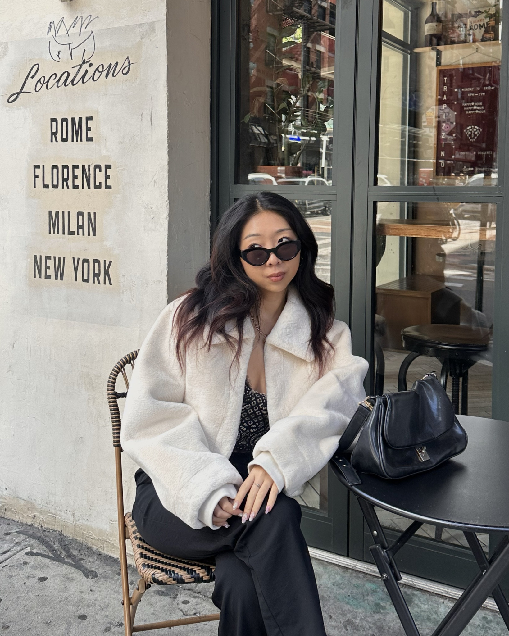 wearing faux fur jacket and lace top in S

#LTKSeasonal #LTKMostLoved #LTKstyletip