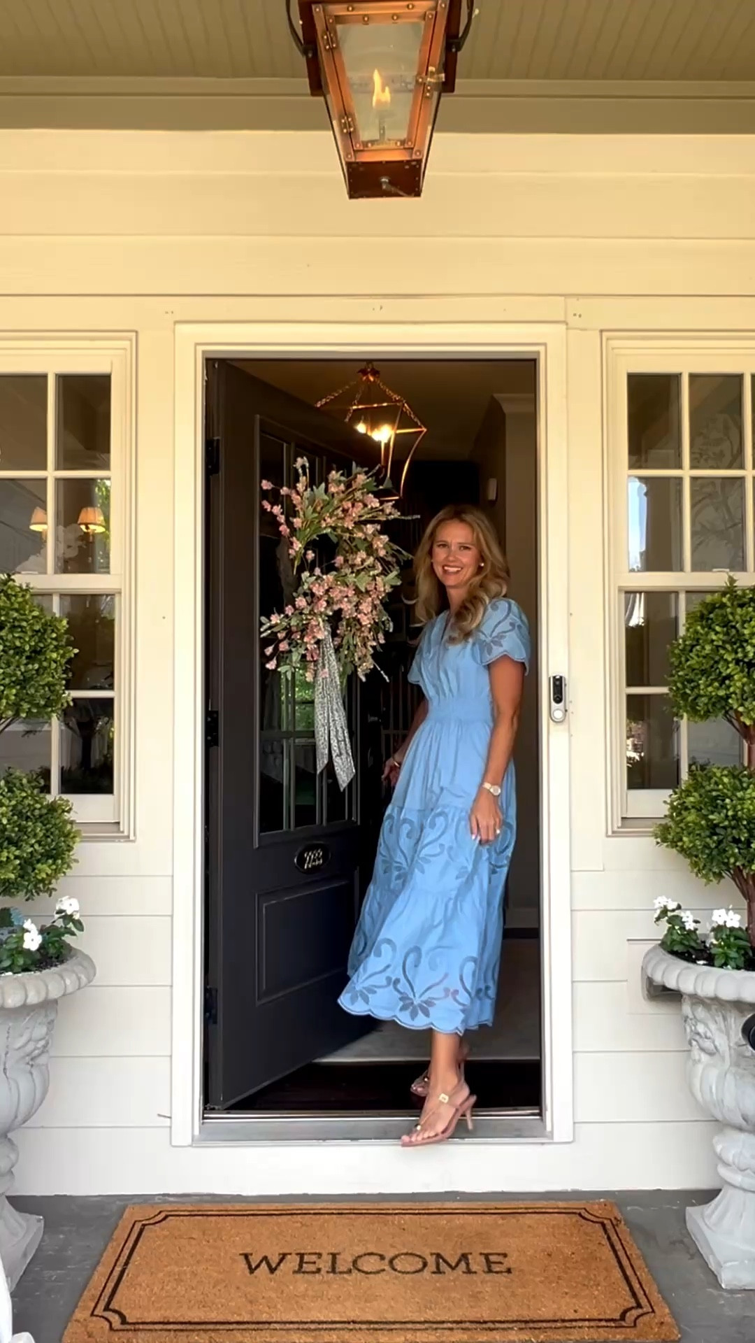 Blue and white dresses spring dresses spring outfit mom style under $40 dresses mom style grandmillennial style 

#LTKMothersDay #LTKootd