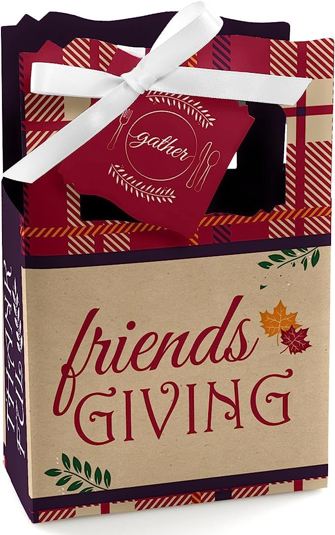 Big Dot of Happiness Friends Thanksgiving Feast - Friendsgiving Party Favor Boxes - Set of 12 | Amazon (US)