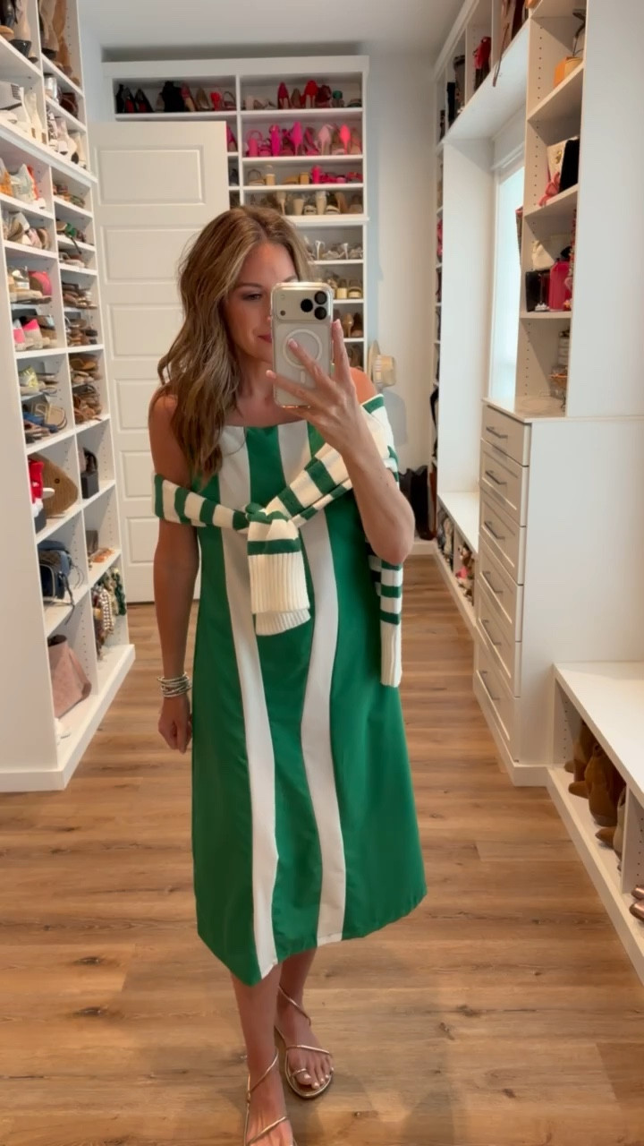 My Masters ootd! In a small midi, small cardigan, sandals and accessories- fits tts.

#LTKSeasonal #LTKootd #LTKgrwm