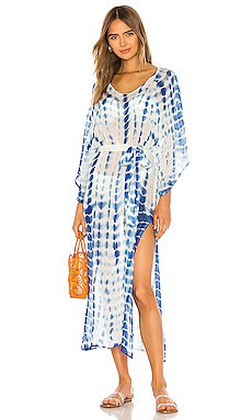 Michael Stars Nicole Tie Dye Caftan in Blue Multi from Revolve.com | Revolve Clothing (Global)