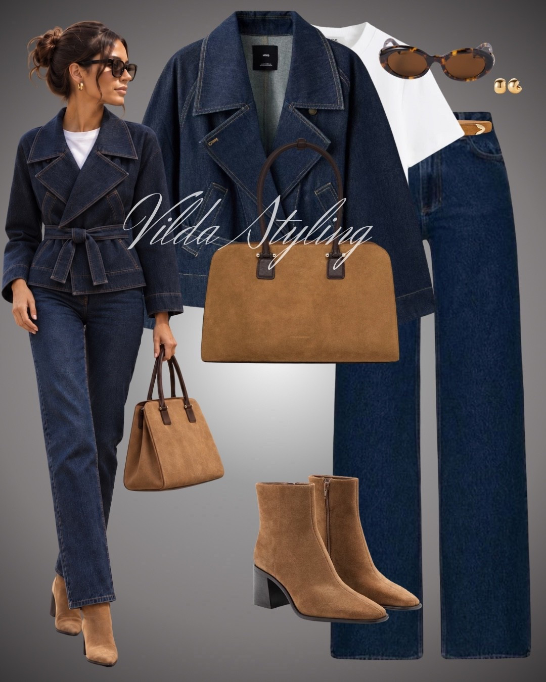 Double denim, but make it fall ready 🤎 A belted denim jacket and straight-leg jeans paired with a white tee, suede ankle boots and a tan bag.✨

#DoubleDenim #FallOutfit #DenimOutfit #AutumnStyle

#LTKautumn #LTKjeans #LTKstyletip
