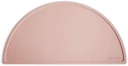 mushie Silicone Placemat for Kids | BPA-Free Non-Slip Design (Blush) | Amazon (US)