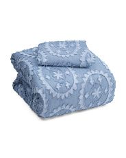 3pc Woven Tufted Comforter Set | TJ Maxx