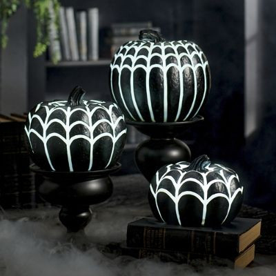 Web Lighted Pumpkin | Grandin Road | Grandin Road