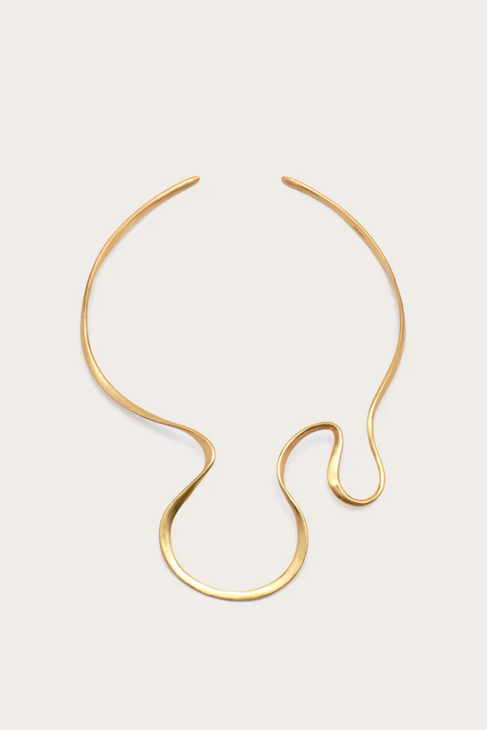 SUNI CHOKER - BRUSHED BRASS | Cult Gaia - US