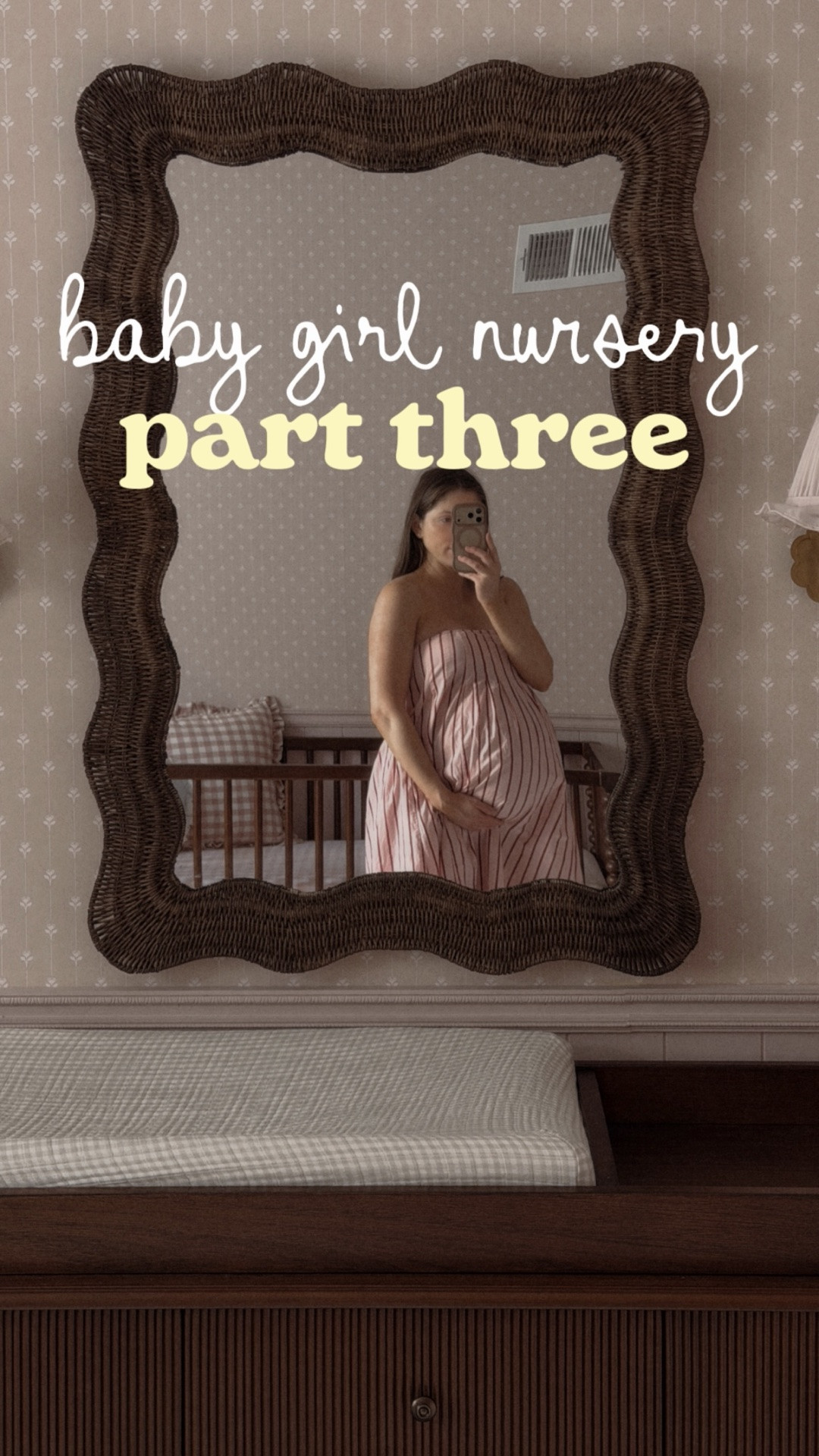 Giving my baby girl a Pinterest nursery part 3 - adding in the furniture! So glad I went with walnut over oak.

#LTKmomlife #LTKHome #LTKBaby