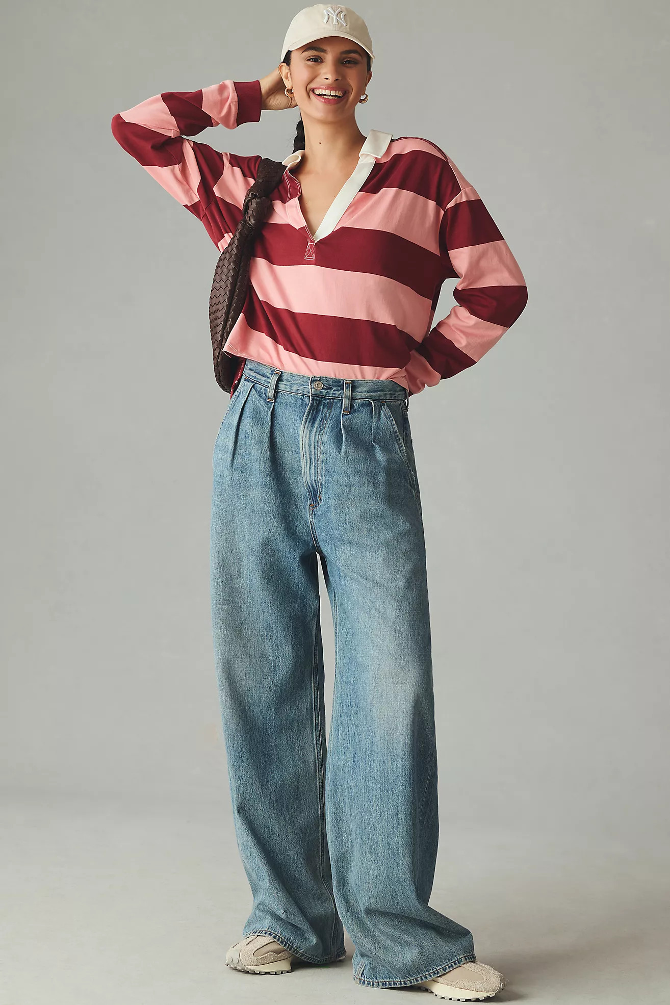 Pilcro Long-Sleeve Rugby Shirt | Anthropologie (US)