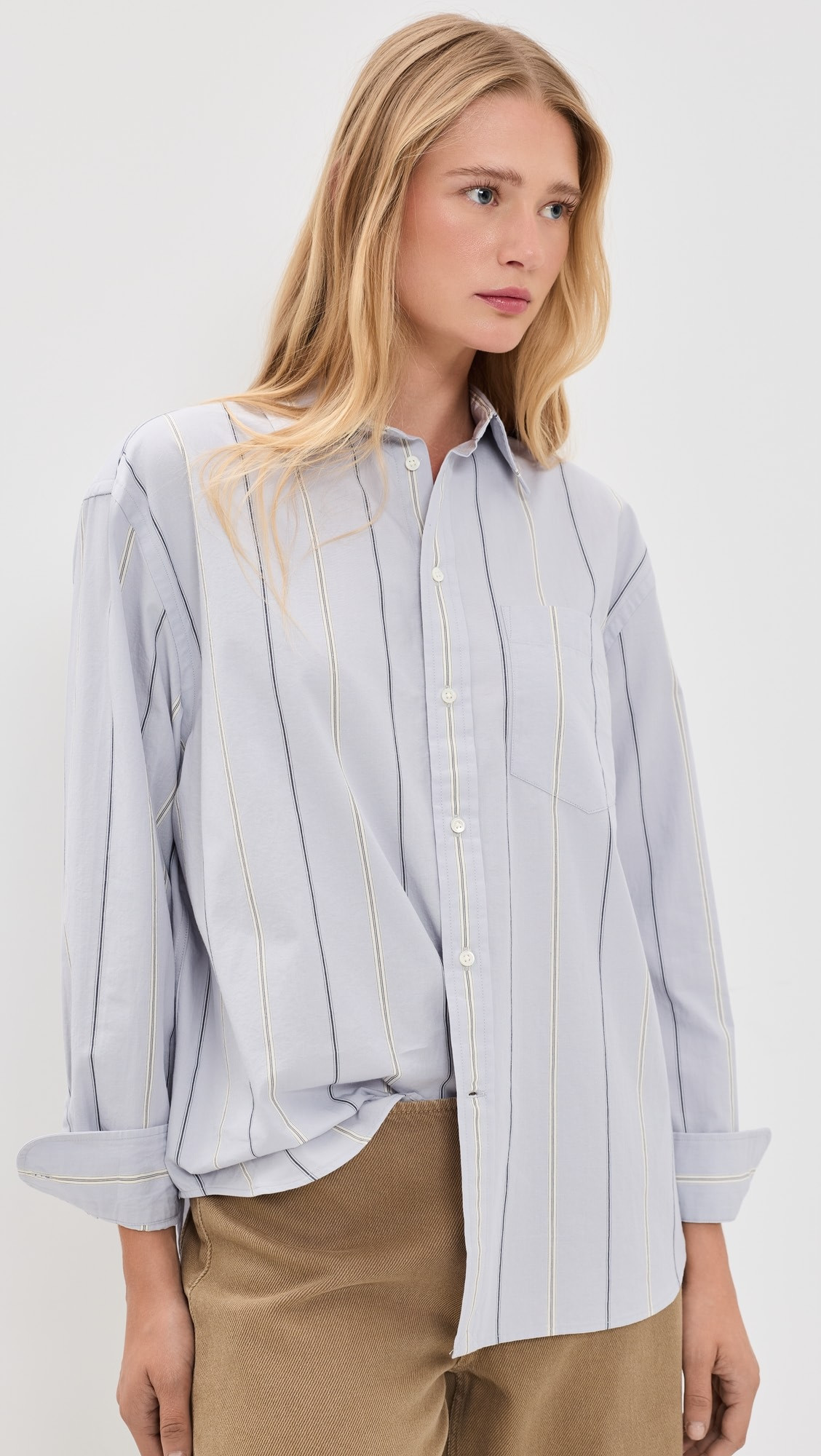 Cotton Striped Button Down Shirt | Shopbop