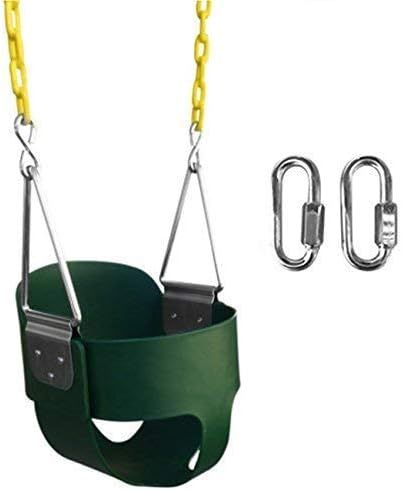 SAFARI SWINGS High Back Full Bucket Kids Swing Seat (USA MADE, Includes 67" of Coated Chain, 2 Qu... | Amazon (US)