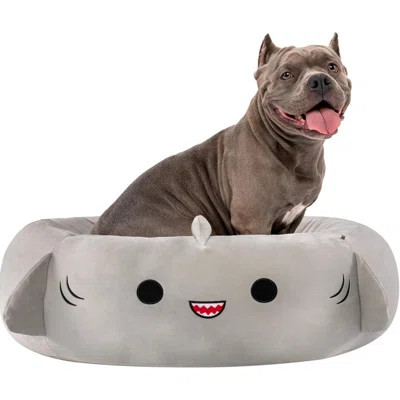 30-Inch Shark Pet Bed - Large Ultrasoft Plush Pet Bed | Wayfair Professional