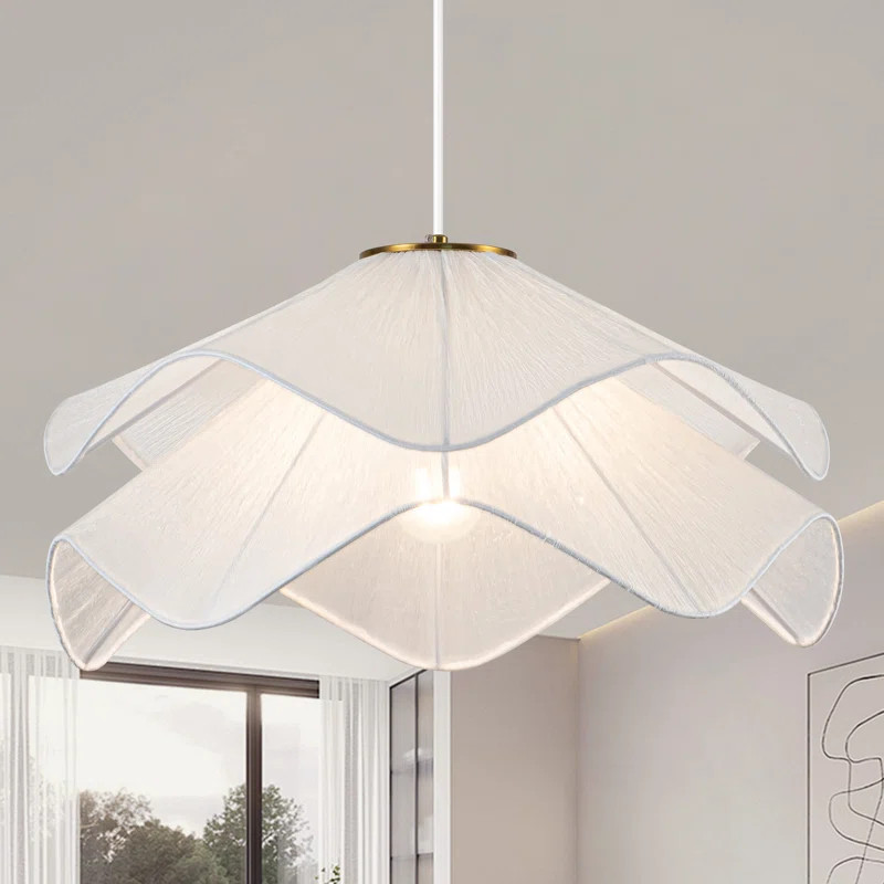 Canek 1 - Light Dimmable Geometric Fabric Chandelier | Wayfair North America