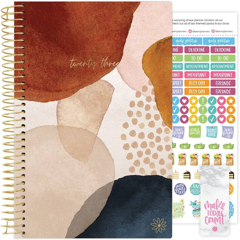bloom daily planners 2023 Calendar Year Day Planner (January 2023 - December 2023) - 5.5” x 8.2... | Amazon (US)