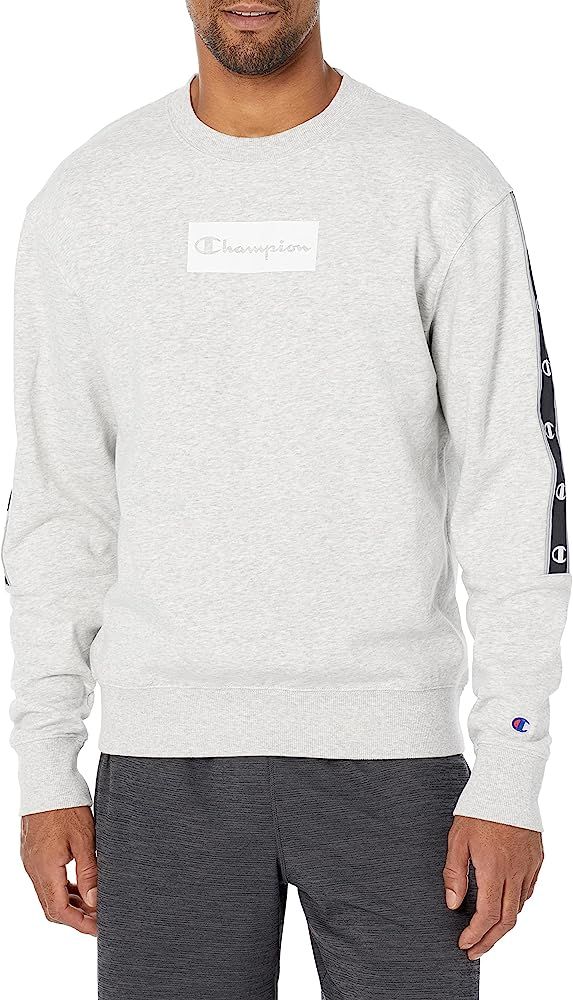 Champion Men’s Midweight Fleece Sweatshirt, Men’s Pullover Sweatshirt, Men’s Logo Sweatshirt | Amazon (US)