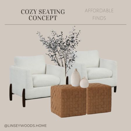 Affordable sitting area ideas using the Walmart sherpa accent chair I’m loving - love it paired with these woven leather ottomans from target!

Olive tree, studio McGee, seating area, living room, bedroom 

#LTKsalealert #LTKhome
