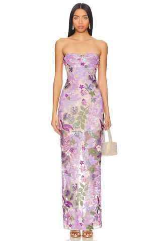 Bronx and Banco Dahlia Gown in Lilac Multi from Revolve.com | Revolve Clothing (Global)
