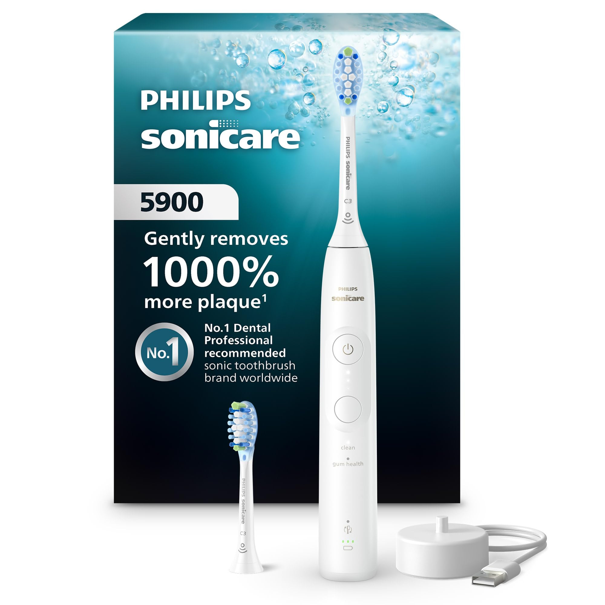 Philips Sonicare 5900 Series Electric Toothbrush - Next-Generation Sonicare Technology, Pressure ... | Amazon (US)