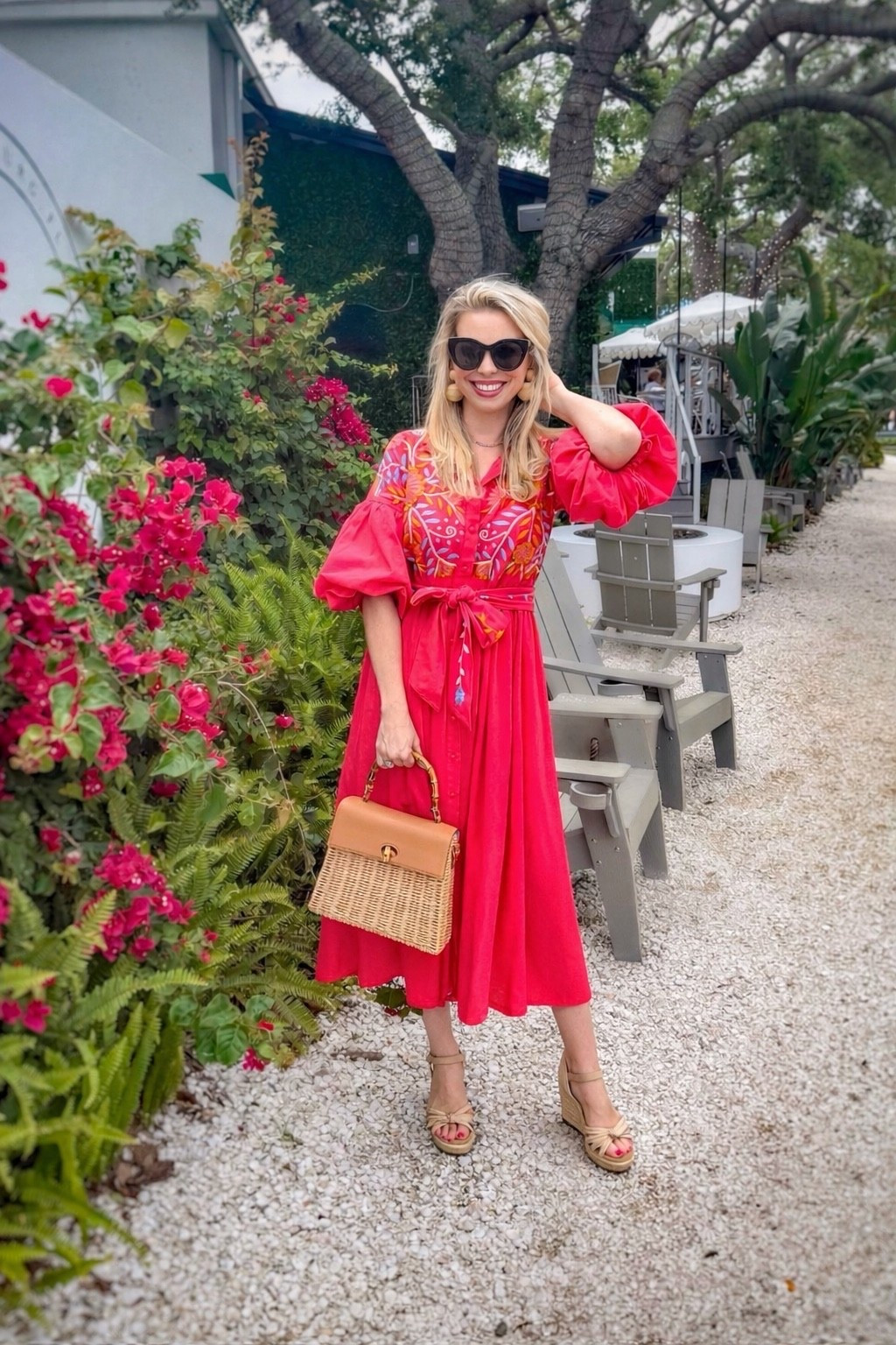 The craftsmanship on this Mi Golondrina dress are exquisite! How fabulous is a bold bright red? So empowering! 

#reddress
#highquality
#mihgolondrina
#wickerbag
#raffia
#lanternearrings
#bolddressing
#wickerbag
#ootd

#LTKTravel #LTKdayinmylife #LTKootd