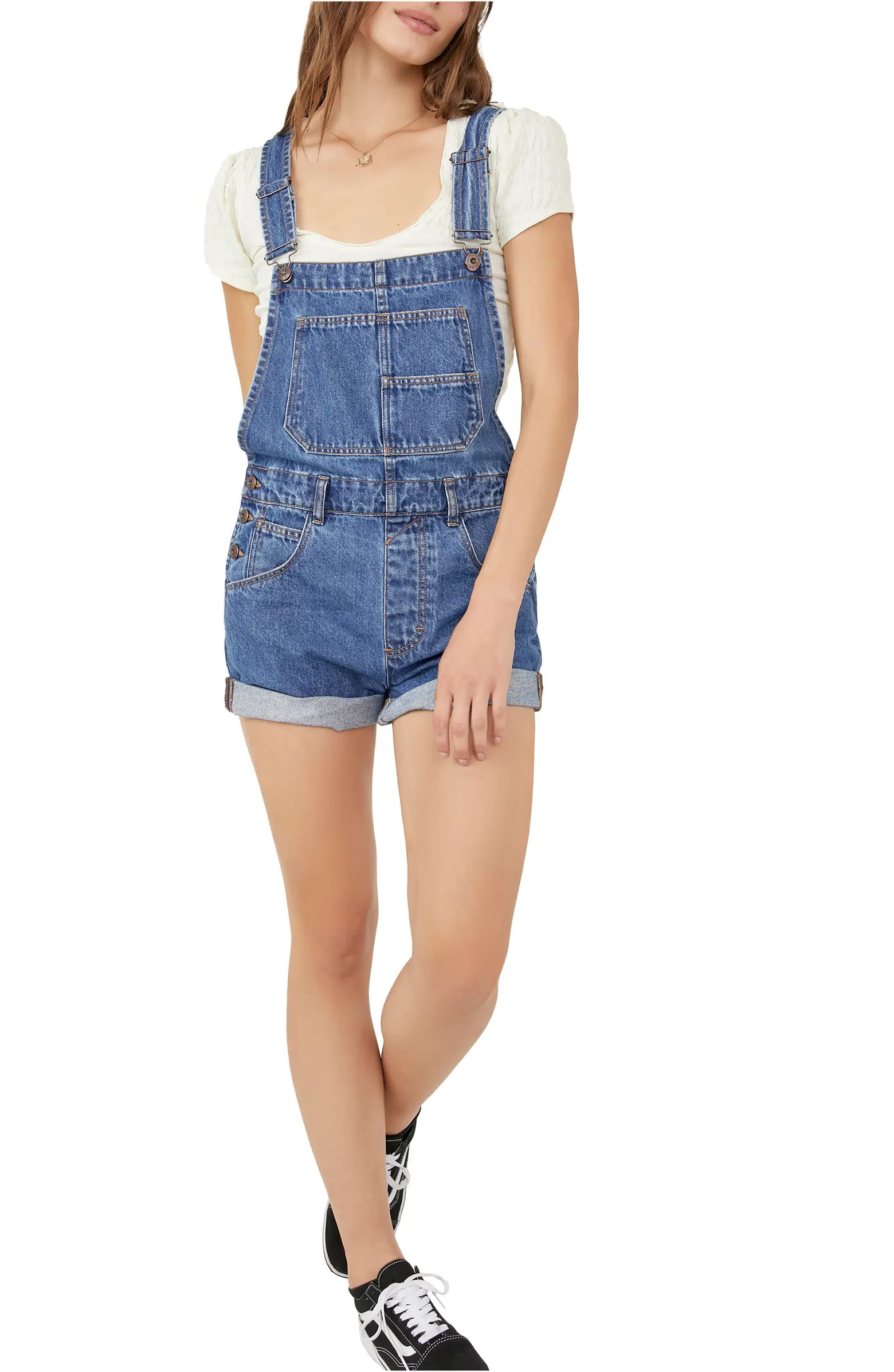 Free People We the Free Ziggy Denim Shortalls | Nordstrom | Nordstrom