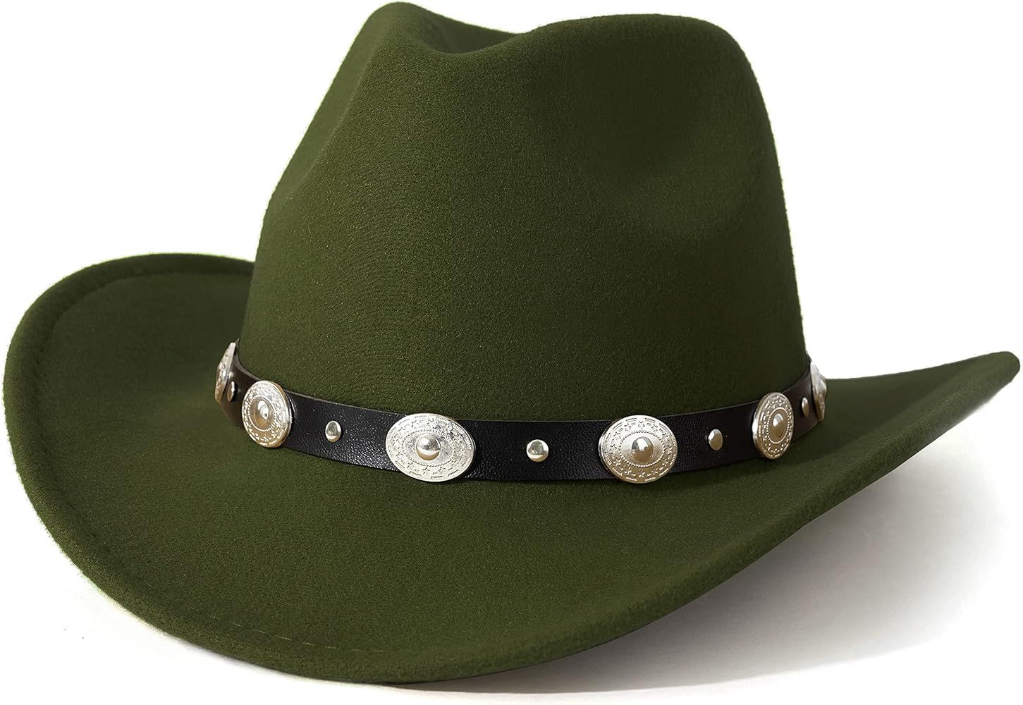 Lisianthus Men & Women's Felt Wide Brim Western Cowboy Hat | Amazon (US)