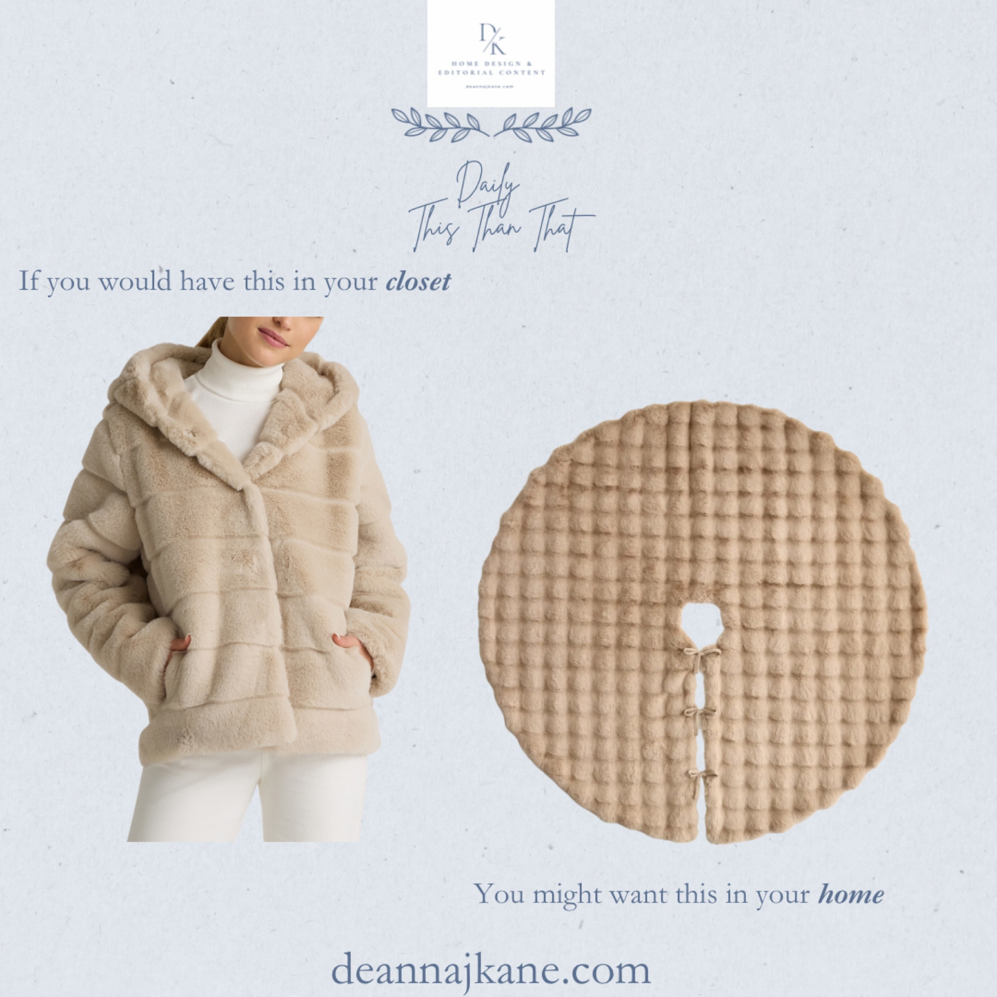 If you would wear this faux fur coat, you might want this faux fir tree skirt in your home.  

#LTKHoliday #LTKHome #LTKCyberWeek