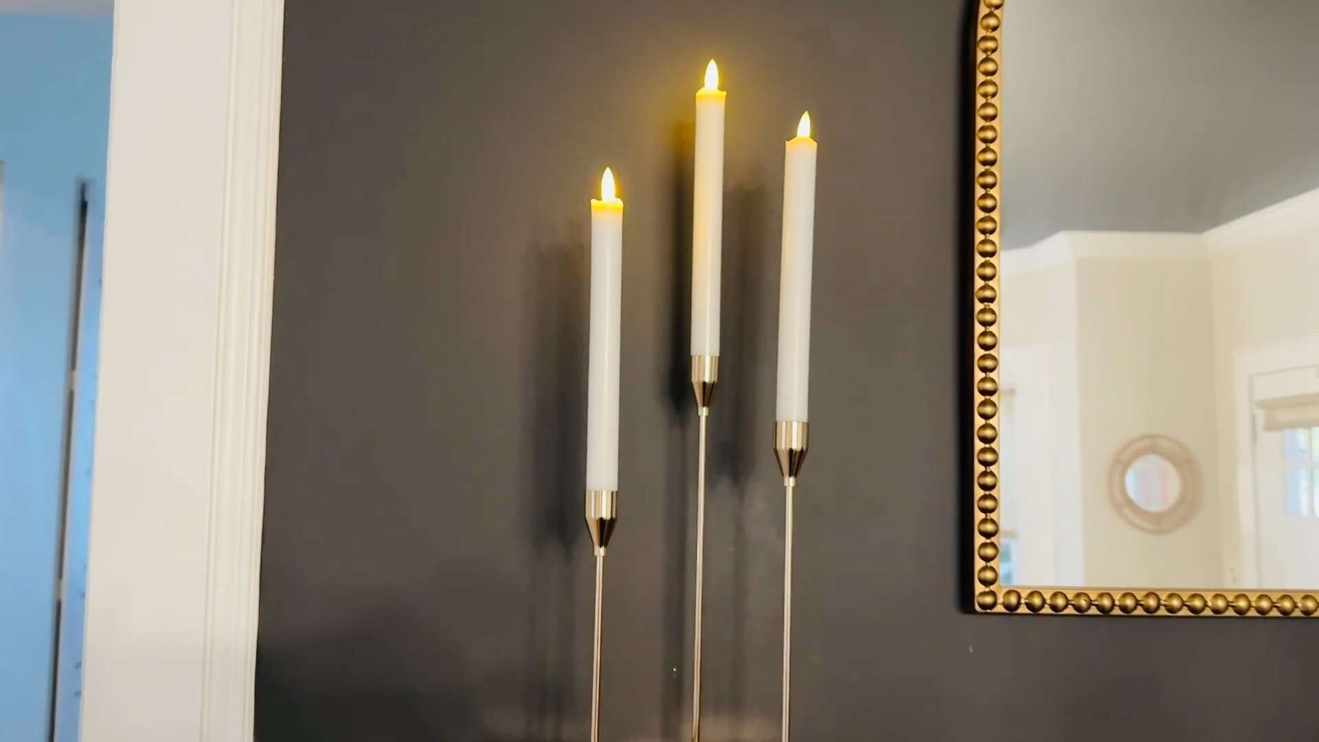 #ad This post contains affiliate links, which means I may earn a small commission if you make a purchase through my links.

These flameless taper candles look so realistic - no mess, no flame, just a soft cozy flicker. 

 #LTKHome