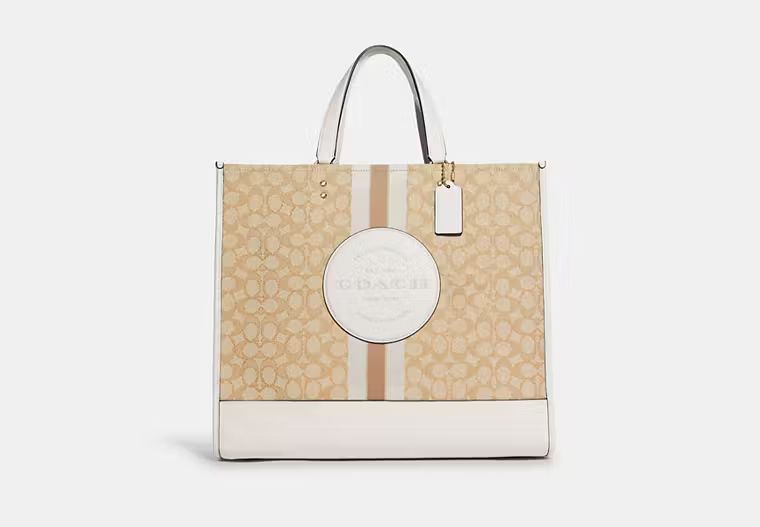 Dempsey Tote 40 In Signature Jacquard With Stripe And Coach Patch | Coach Outlet