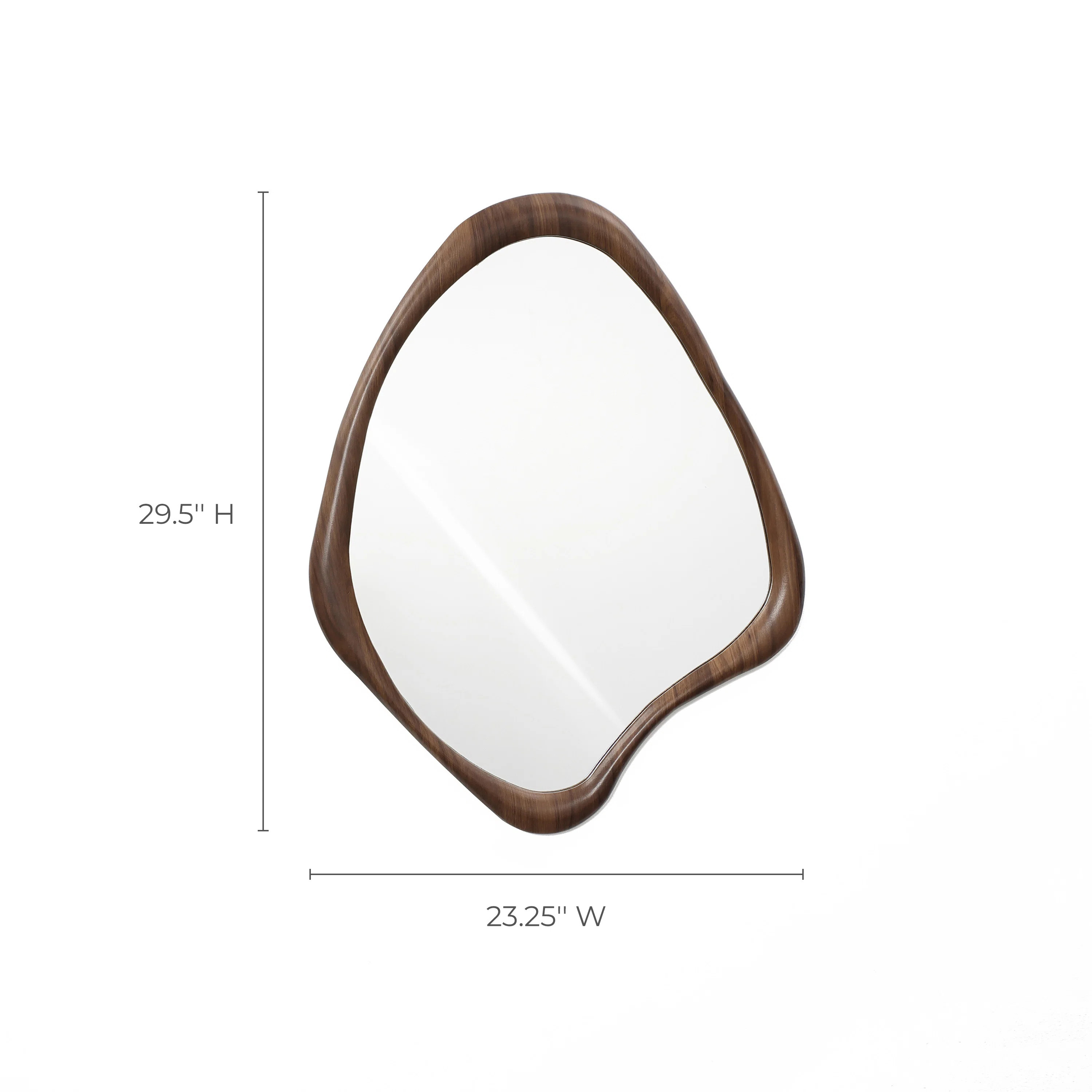 Wade Logan® Brown Wood Frame Irregular Decorative Wall Mirror & Reviews | Wayfair | Wayfair North America