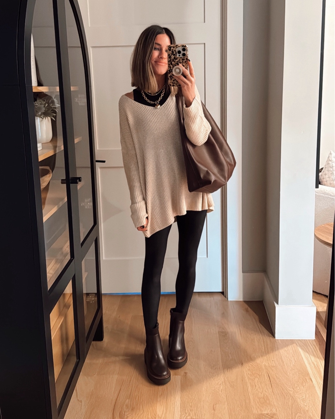 Easy fall outfit! I love this Amazon sweater. It’s light weight and super cute! I ordered a medium for extra length but the small would be so good with jeans. 
These $8 tanks are the BEST. Wearing xs.  

#LTKStyleTip #LTKSeasonal #LTKShoeCrush