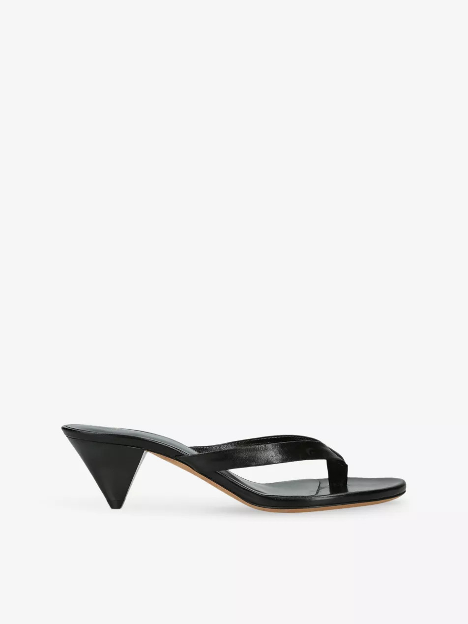 Rooty Leather Heeled Sandals | Selfridges