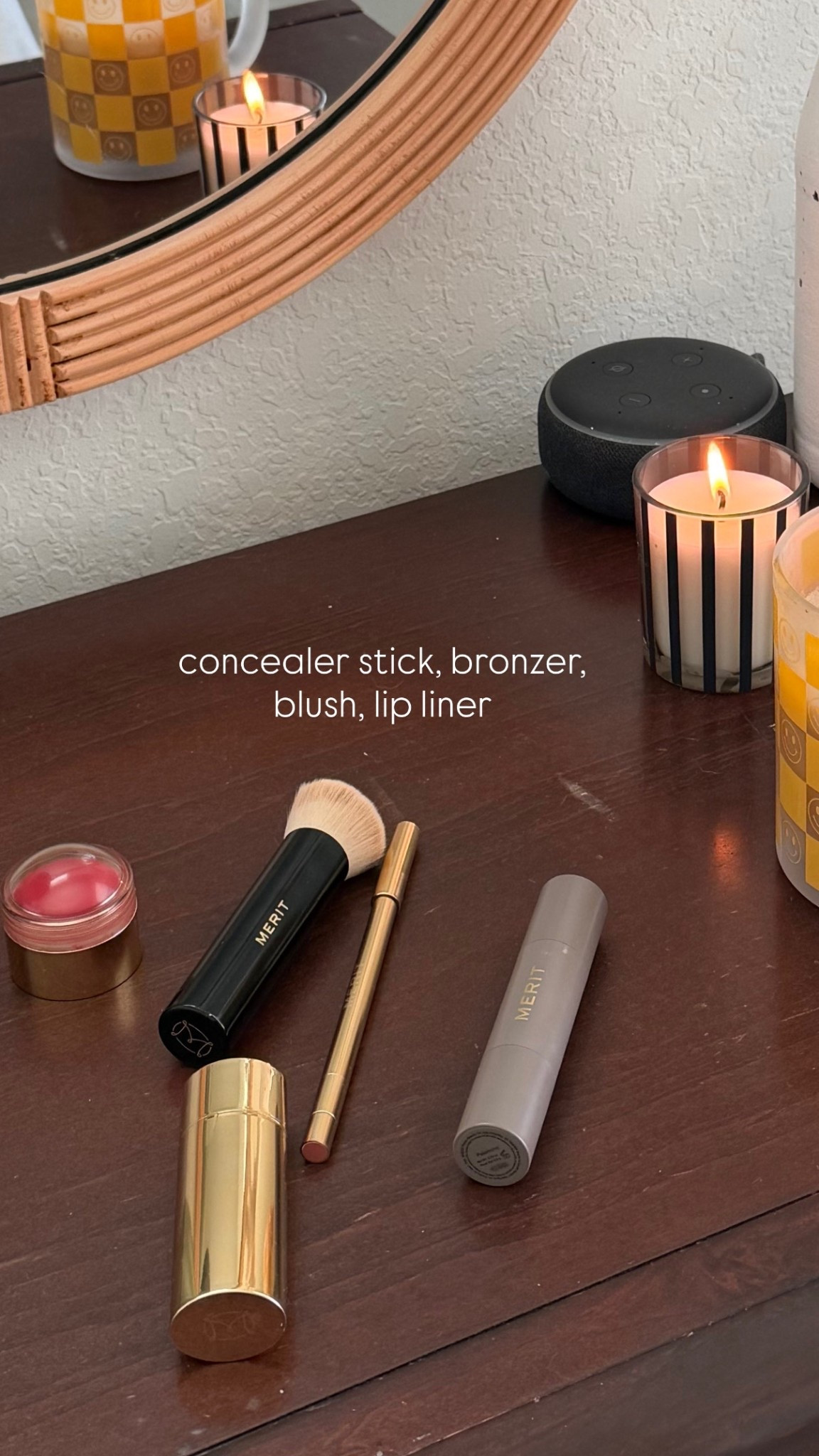 4 step daily “no makeup/makeup” look @merit 

Concealer stick, blush, bronzer, lip liner 

#LTKCyberWeek #LTKHoliday #LTKGiftGuide