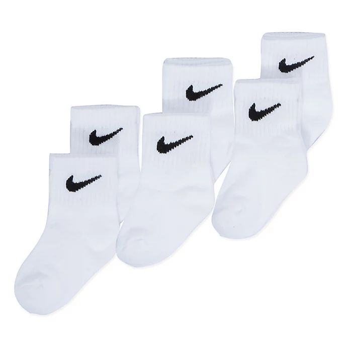 Nike 12-24 Month 6-Pack Logo Infant Crew Socks | buybuy BABY