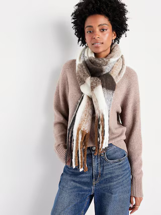 Brushed Fringed Scarf | Old Navy (US)