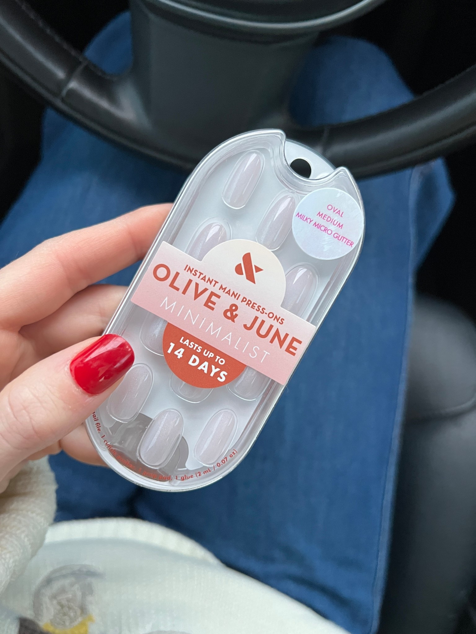 Press on neutral milky nails 💕 

#LTKSeasonal #LTKStyleTip #LTKFindsUnder50