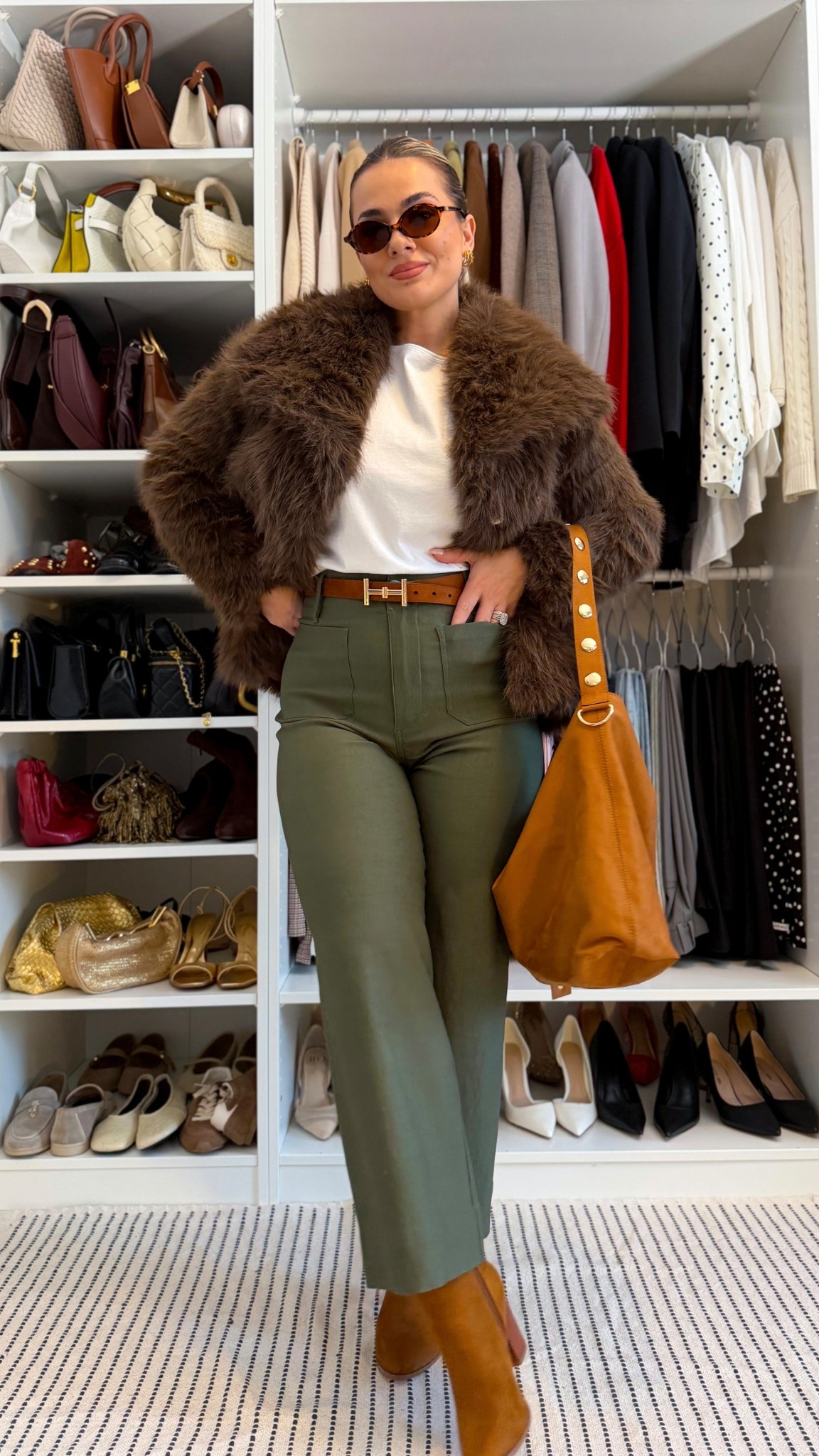 Styling khaki jeans for winter 🤎Amazon total look 🥹

#LTKootd #LTKWorkwear #LTKgrwm