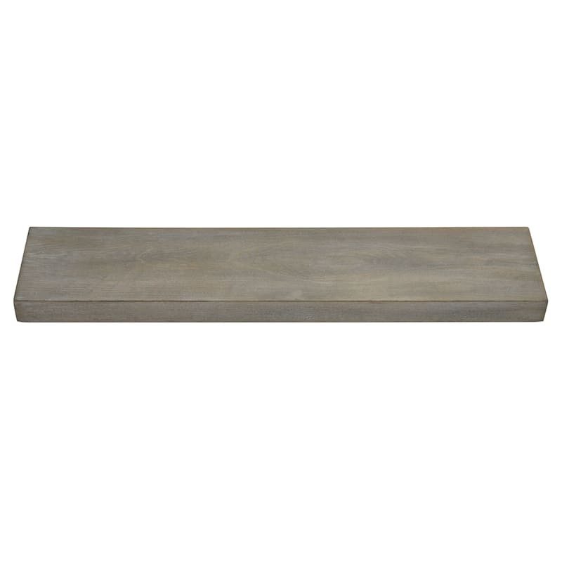 Light Grey Wooden Floating Wall Ledge, 36" | At Home
