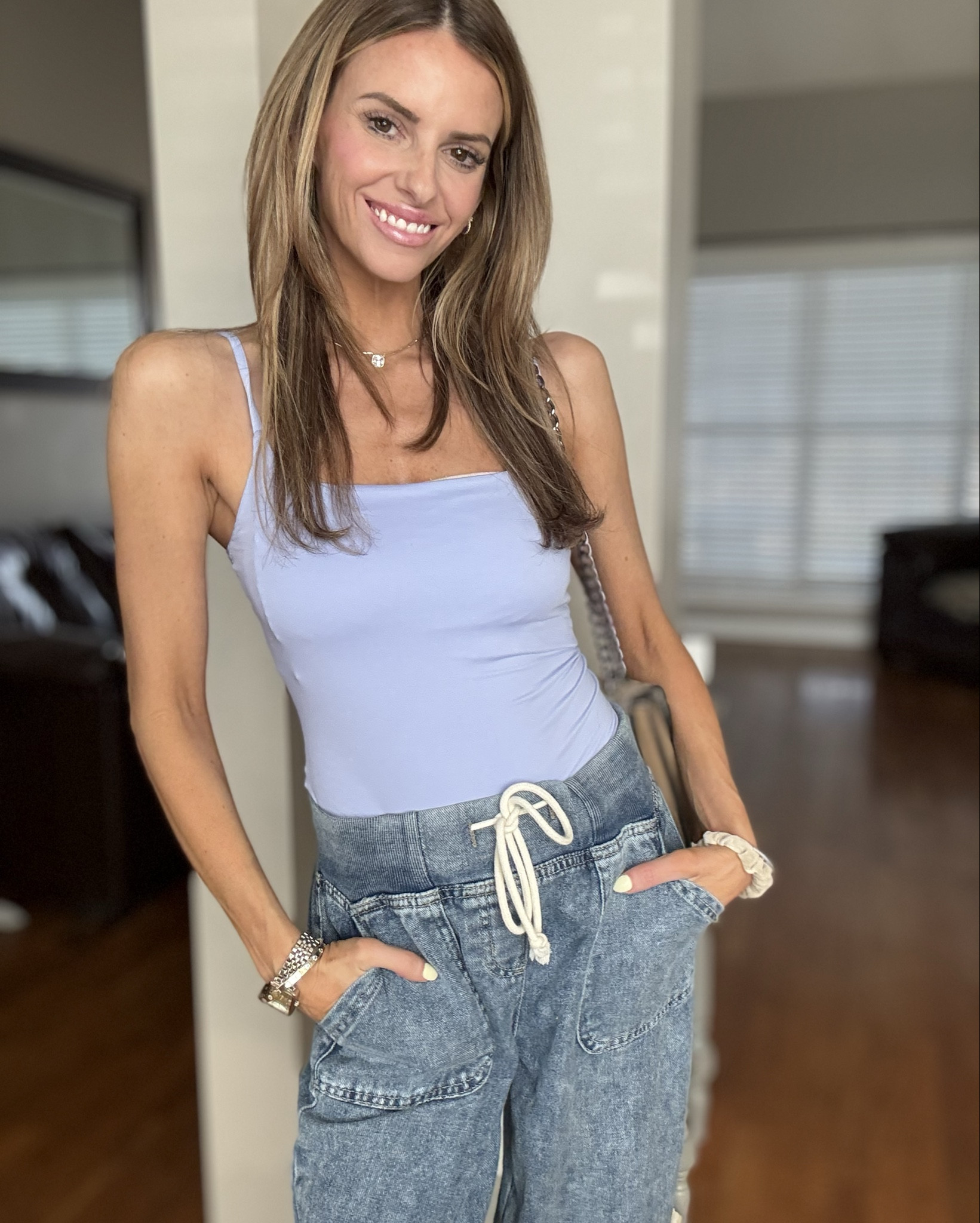 Spaghetti strap Mangopop brand bodysuit from Amazon. I styled it with this draw string yoga jean pants and handbag from Amazon 

#LTKSeasonal #LTKFestival #LTKActive