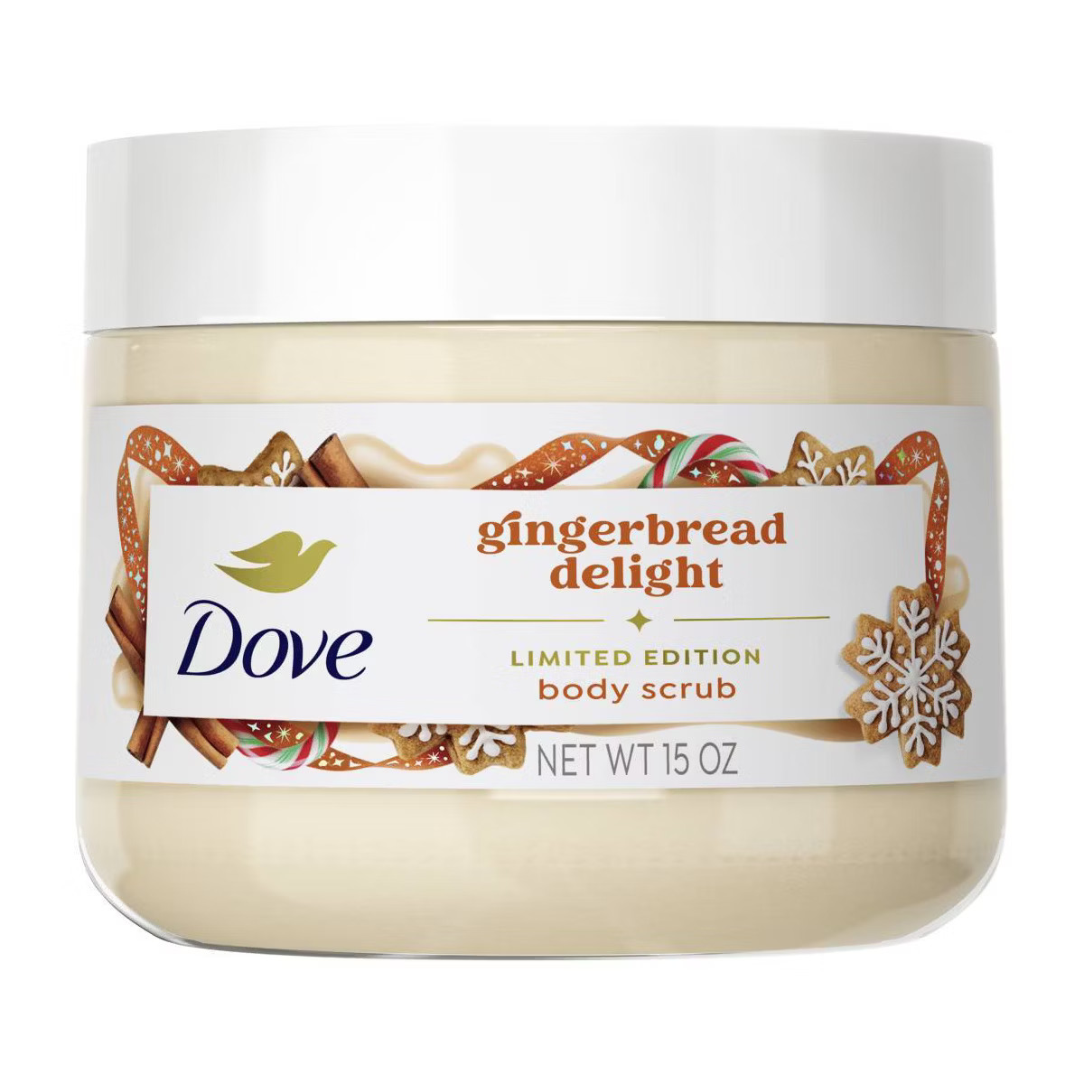 Dove Beauty Limited Edition Holiday Treat Body Scrub - Gingerbread Delight - 15oz | Target