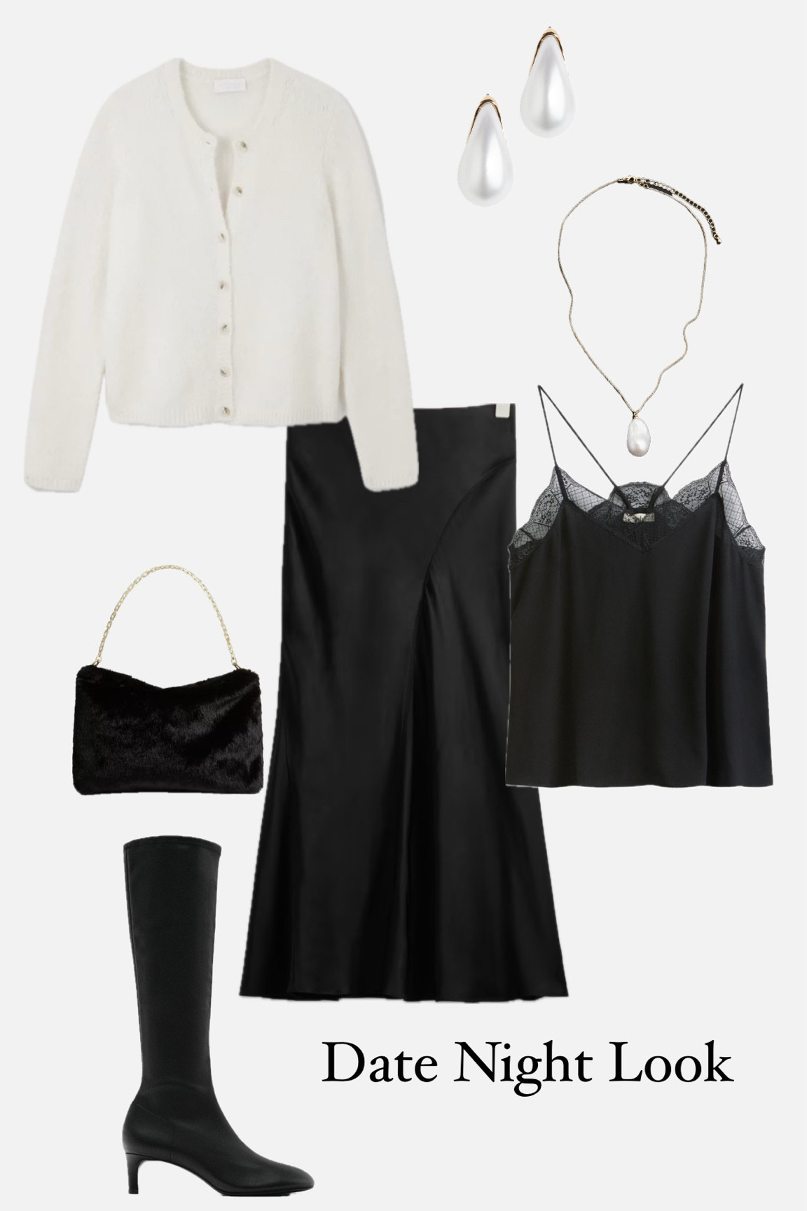 Christmas Outfits- Date Night Look ✨
Satin skirt
Fluffy Cardigan
Lace camisole
Knee high boots 



#LTKwinter #LTKstyletip #LTKmidsize