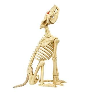 Home Accents Holiday 2.5 ft. Animated Halloween Skeleton Wolf-21PA30050 - The Home Depot | The Home Depot