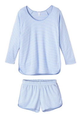 Pima Long-Short Set in Hydrangea | Lake Pajamas