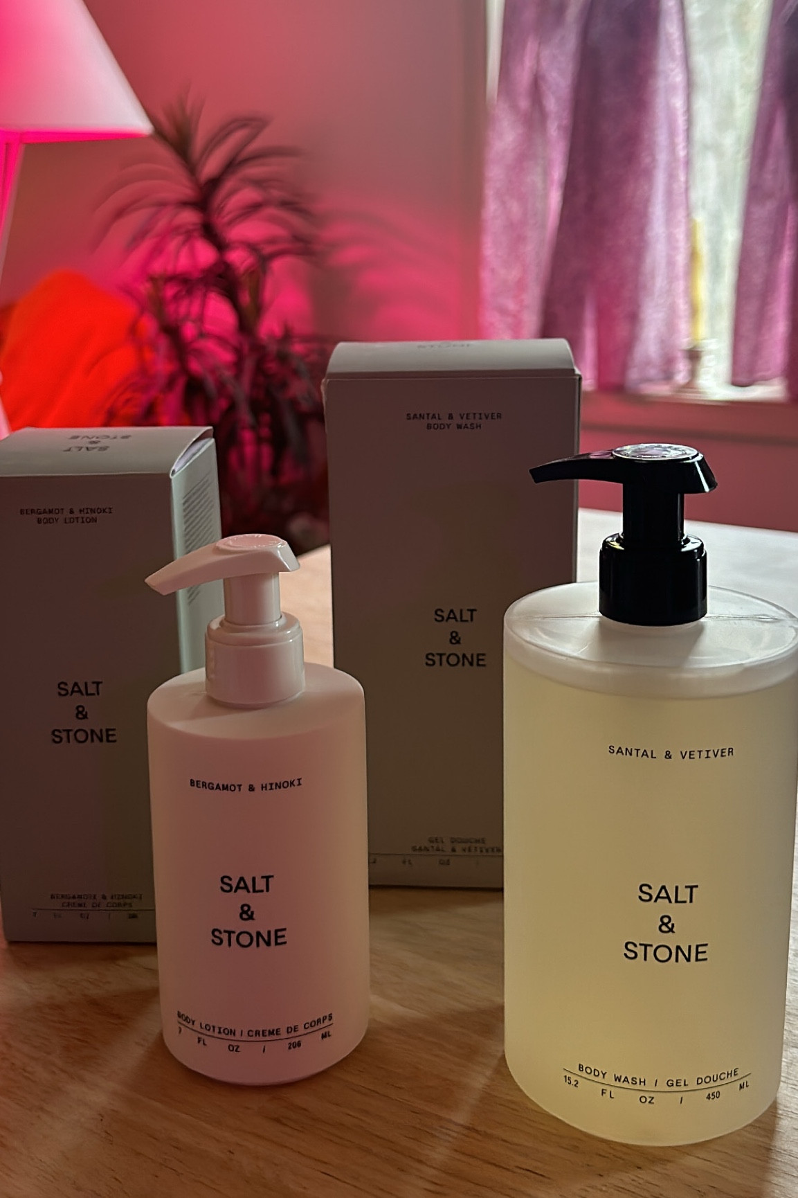 the new body lotion and the BEST body wash :) 