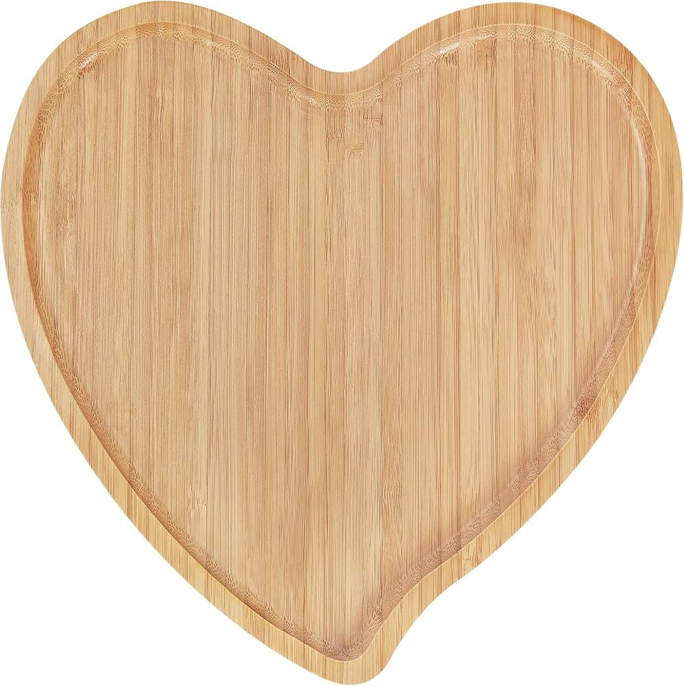 Heart Shaped Charcuterie Board - Heart Tray Serving Platter Valentines Charcuterie Board Cheese B... | Amazon (US)