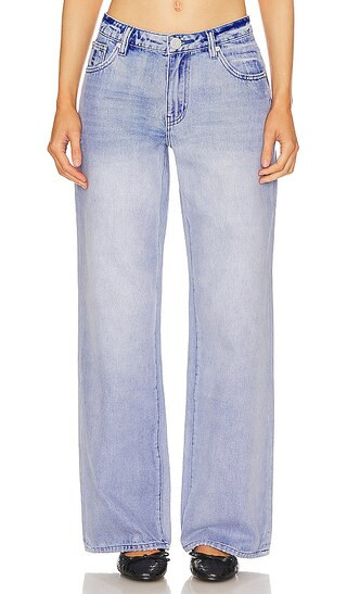One Teaspoon Low Riders Low Waist Wide Leg Jean in Blue. - size 29 | Revolve Clothing (Global)