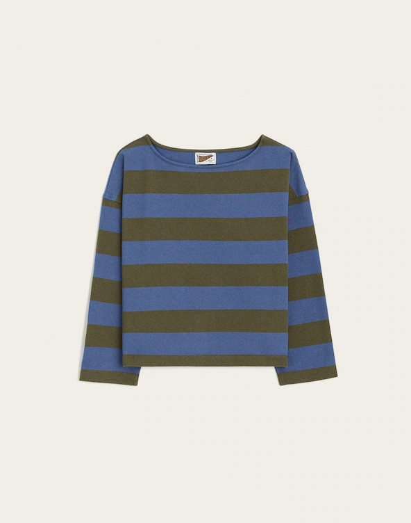The Rugby Boatneck Long-Sleeve Tee in Club Cotton | Madewell
