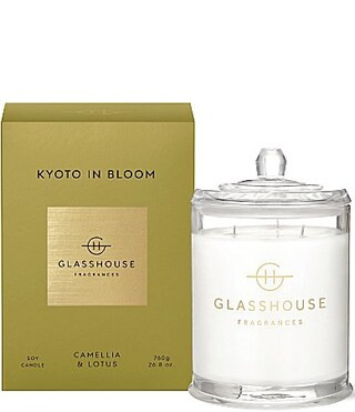 Glasshouse Fragrances Kyoto In Bloom 26.8 oz Triple Scented Candle - Camellia Lotus - 26.8 oz. | Dillard's