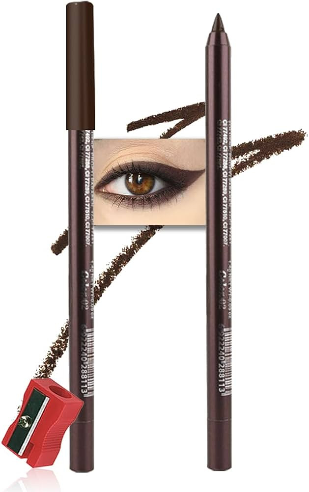 Kaely Gel Eyeliner Pencil for Women, Dark Brown Eye Liner Waterproof Smudge Proof with Sharpener,... | Amazon (US)