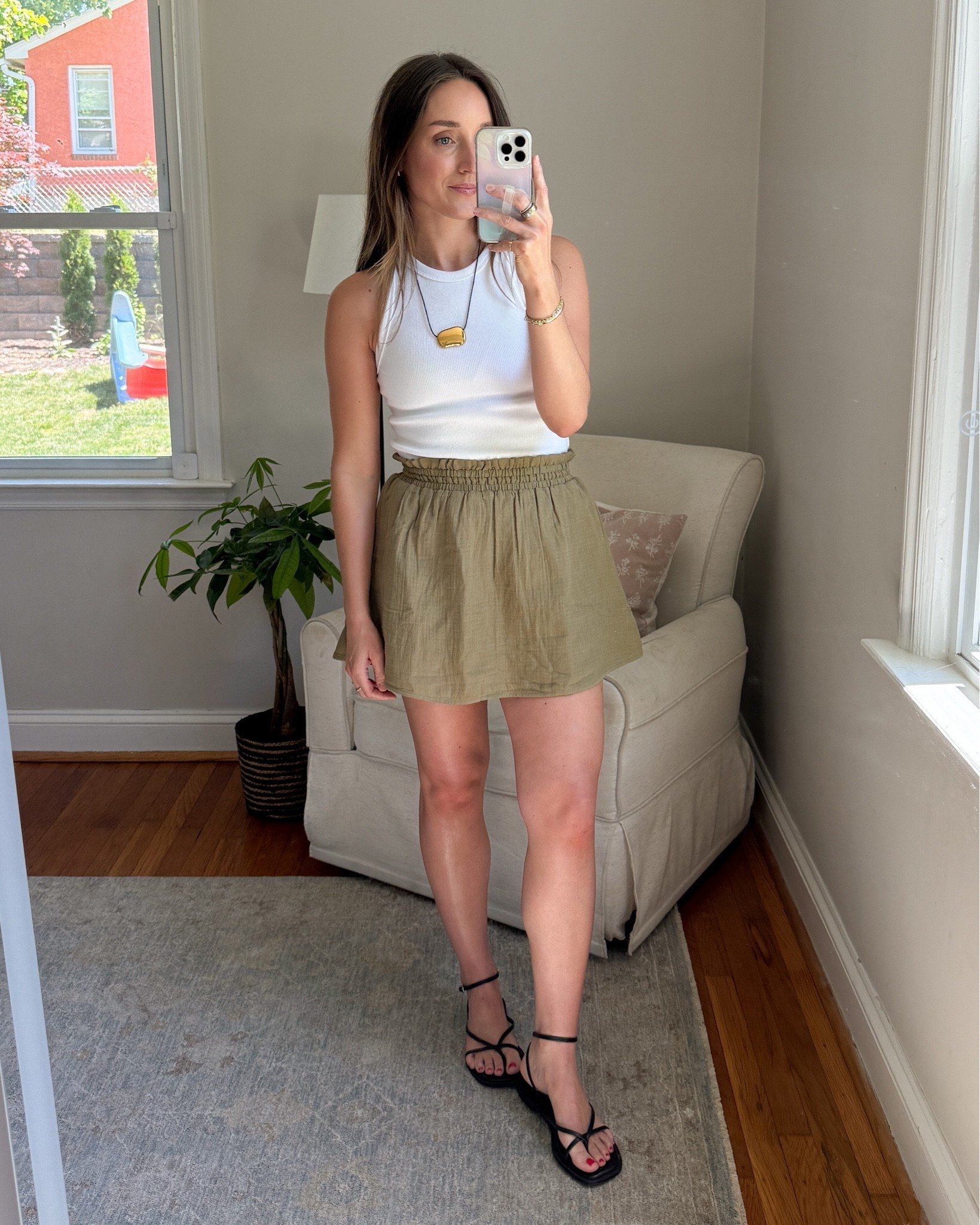 This skirt is on sale for $13.99 today! wearing an XS. ￼￼