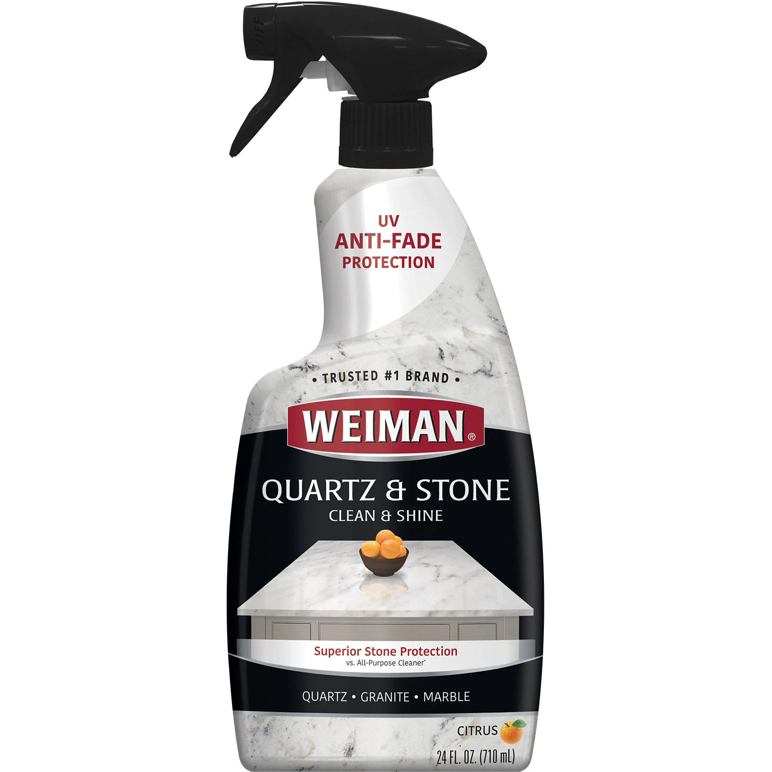 Weiman Products 2-in-1 Clean + Protect Quartz and Stone 24 Fluid ounce(s) Citrus Liquid Cleaner and polish | 595 | Lowe's